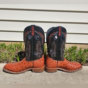 Double H Ostrich Cowboy Western Boots 10.5D